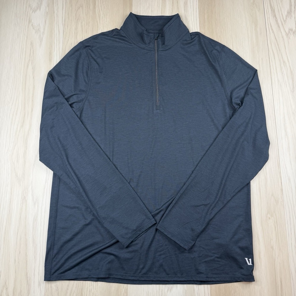 Vuori Ease Performance Half Zip 2.0 Men's XL Blue Performance Pullover V2001